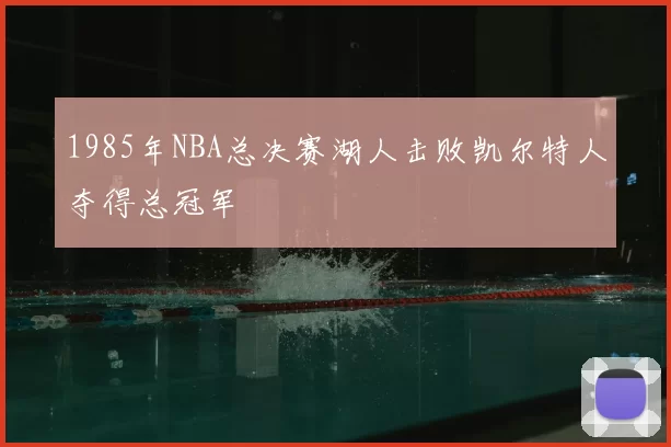 1985年NBA总决赛湖人击败凯尔特人夺得总冠军